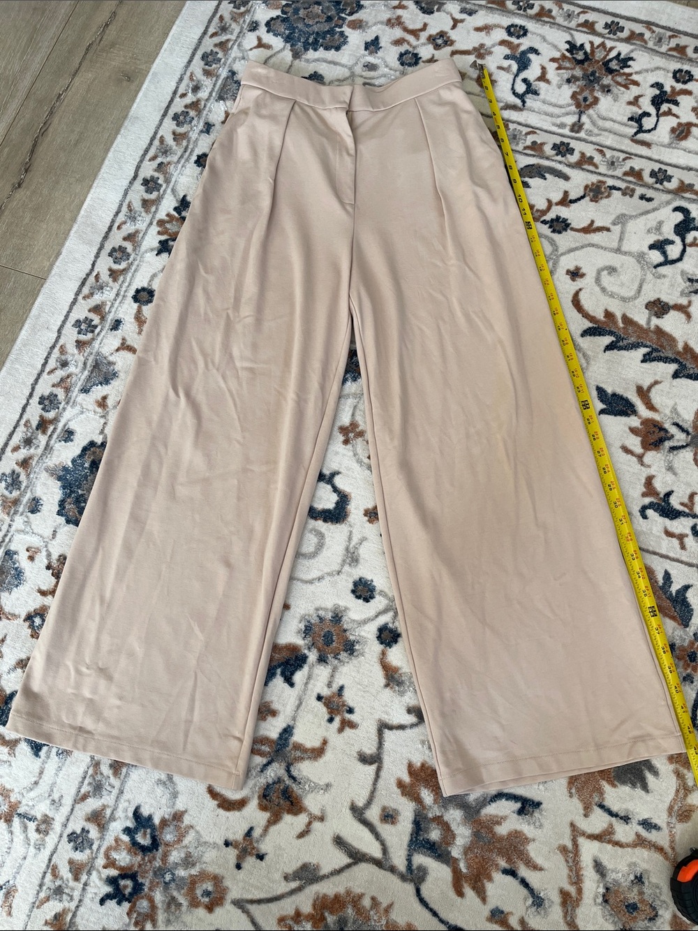 OGL soft Wide Leg High-Rise with pockets Pants in Blush tan size medium